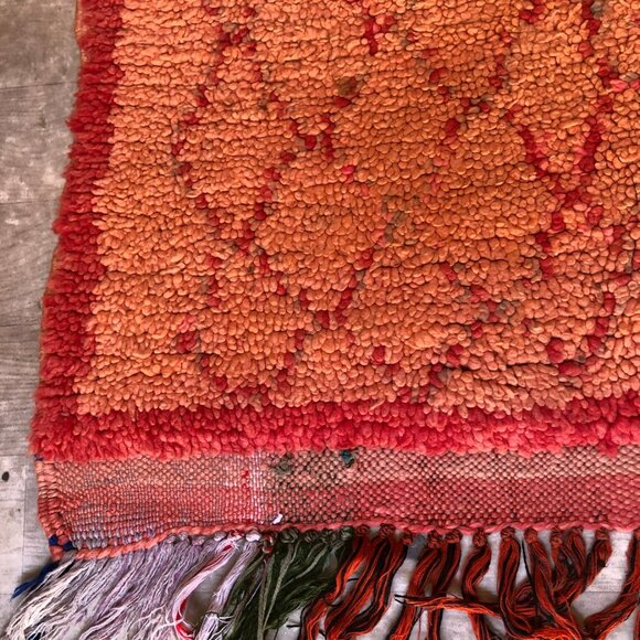 Authentic Vintage 1980s Berber Boujad Runner - 9'.3"x4' - Antique Rug Carpet - Picture 2 of 5